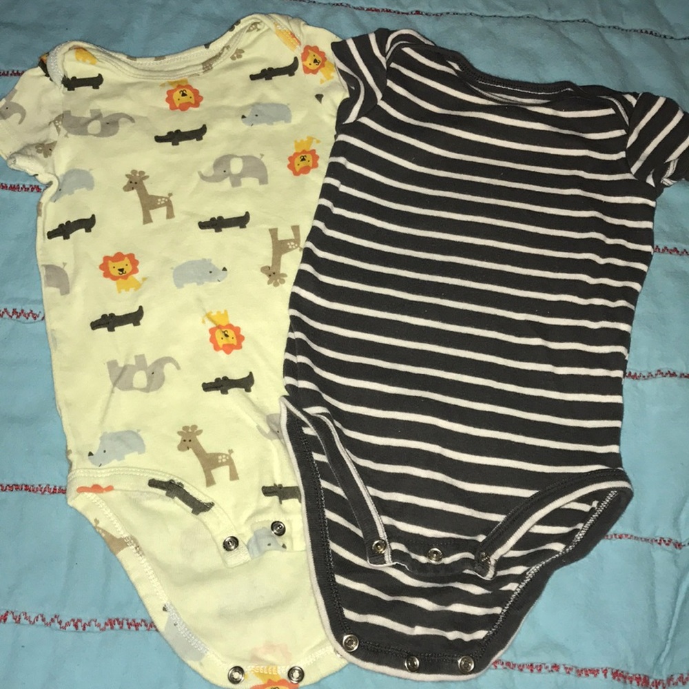 Two infant body suits